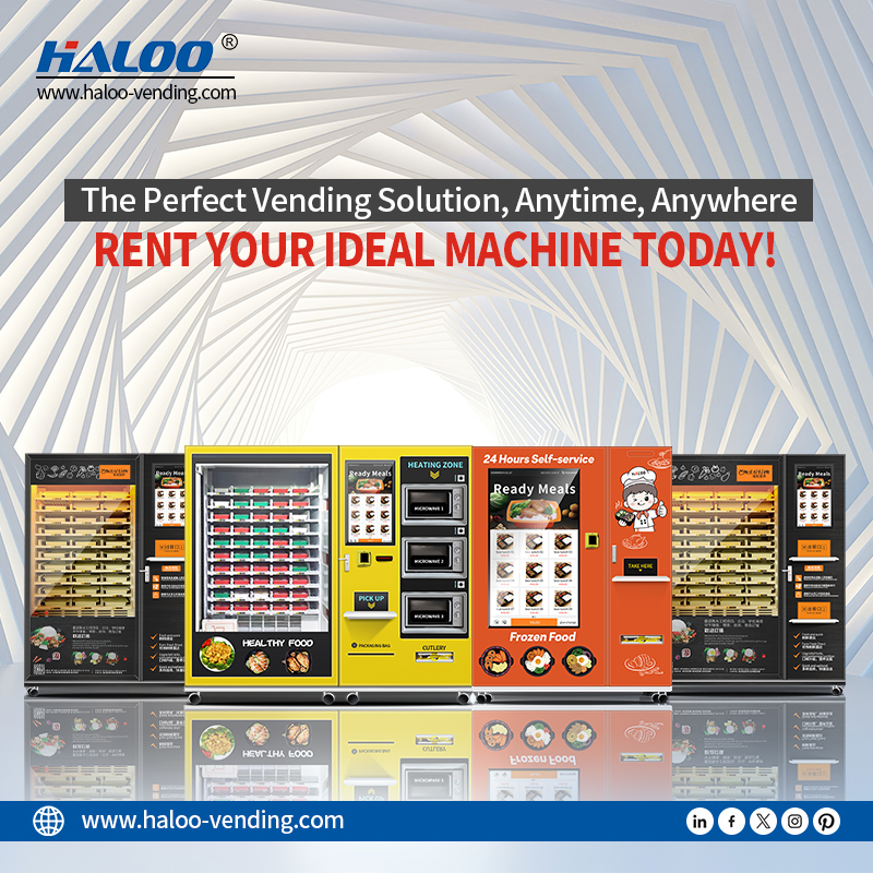 24 Hour Frozen Hot Food Vending Machine | Microwave Fast Heating & 45 Seconds to Serve 5