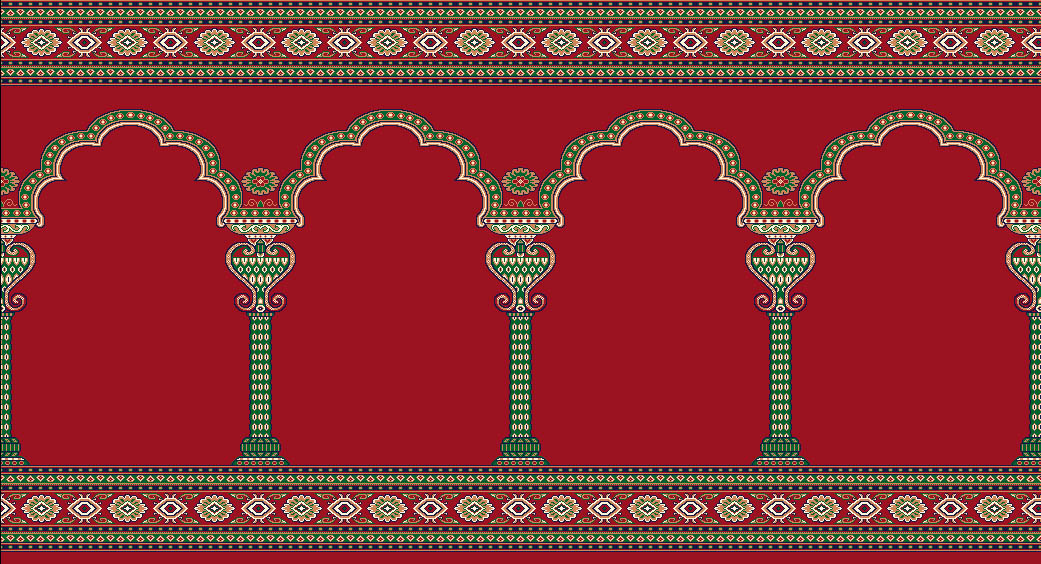 High-Quality Customized Wilton Prayer Mat Carpet for Mosques 7