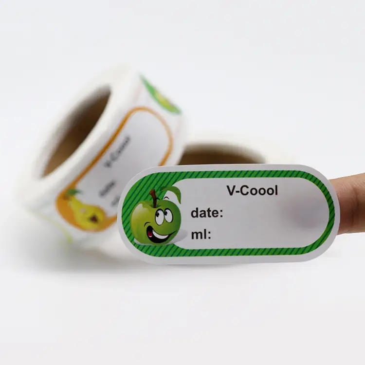 Etichette personalizzate autoadesive impermeabili per bottiglie di succo di frutta 1
