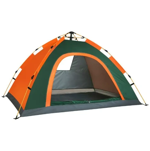 Camping personalizat 170T Polyester Ultra Light Complet 3-4 persoane în aer liber, corturi de camping pop-up cort automat 1
