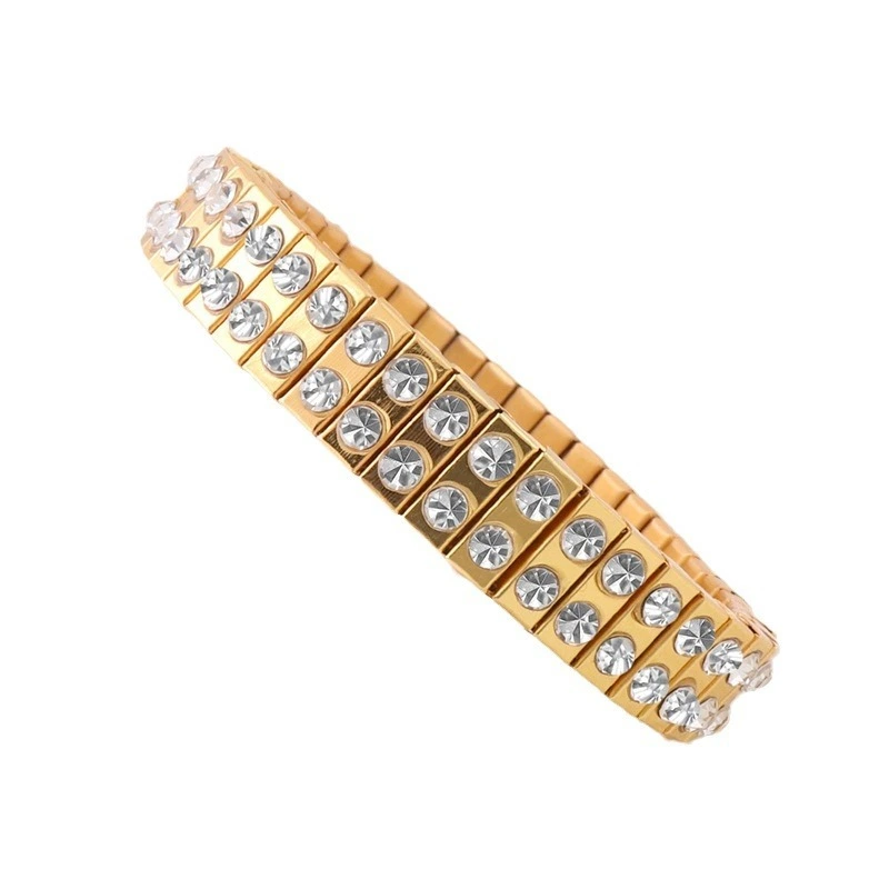Wholesale Heart To Heart Gold Stainless Steel Bracelets Fashion Stainless Steel Italian Charm Bracelets For Men And Women2 1