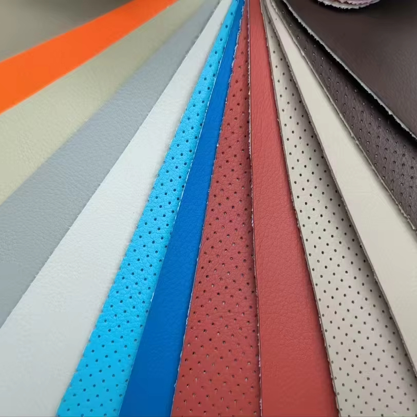 Functional Flame Retardant PVC Leather Fabric for All-weather Use 1