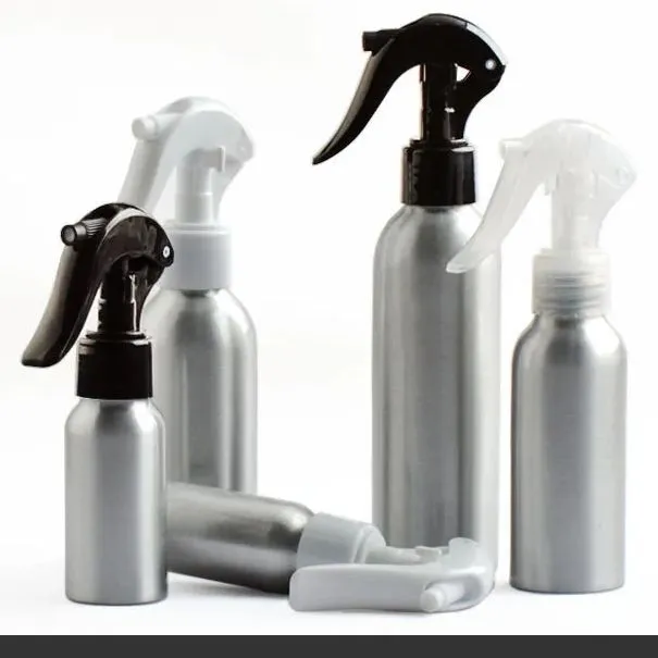 Precision Molded and Screen Printed Aluminum Pump Sprayer for Cosmetics 1
