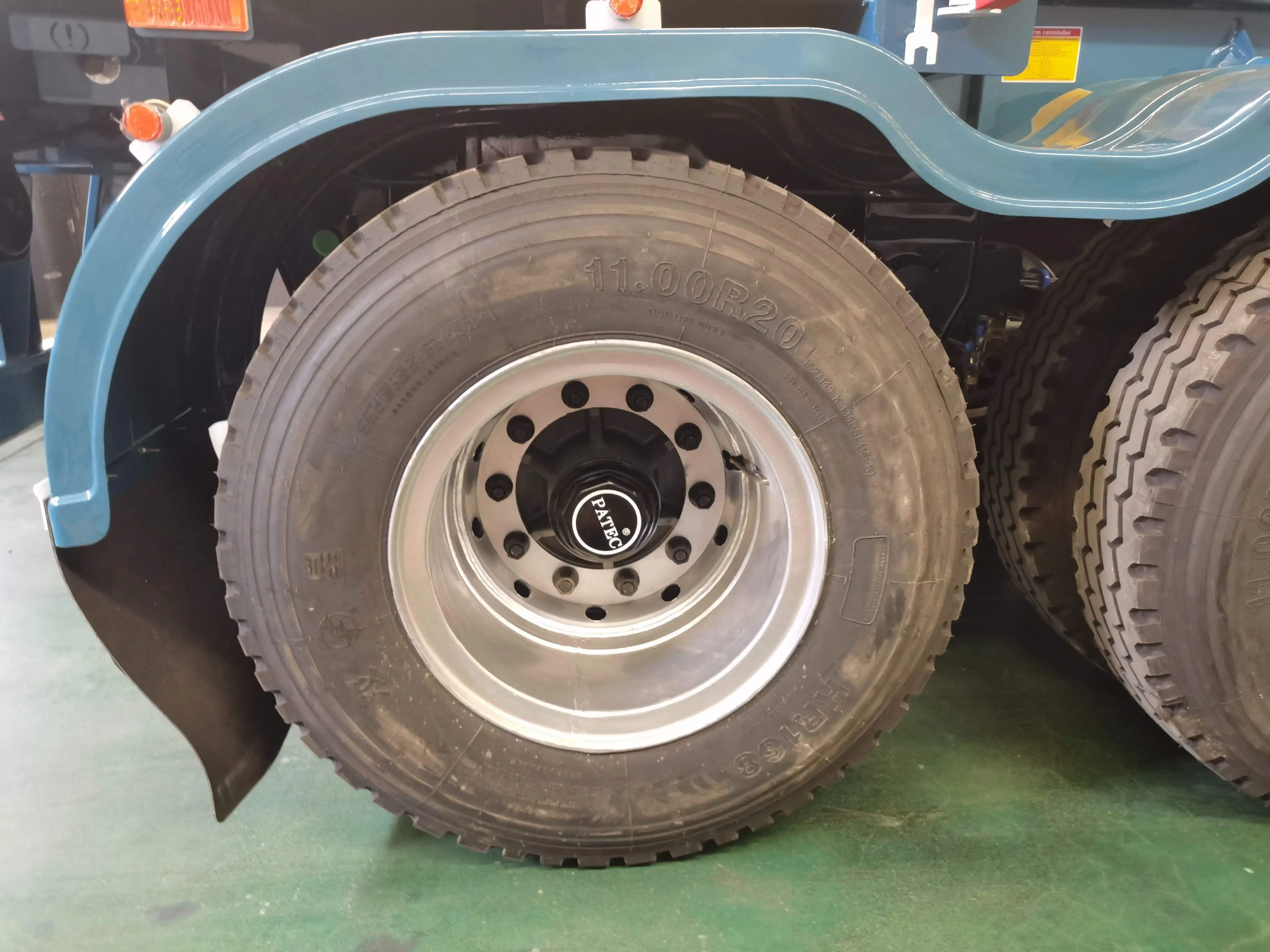 3 Axle 40 Self Loading Trailer Truck,20 Ft Skeleton Container Side Lift 4