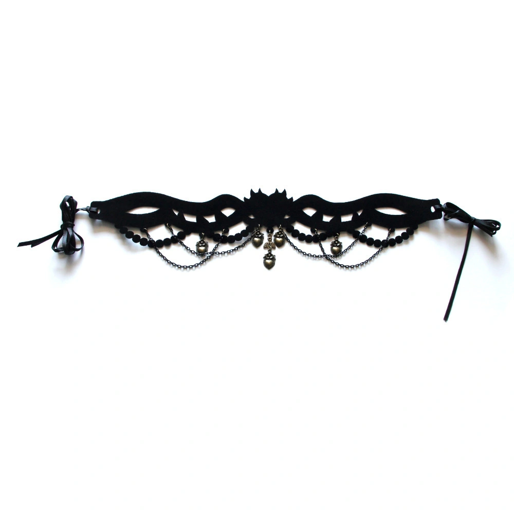 Modern Halloween Party Necklaces And Gothic Black Punk Collarbone Chains For Women In Europe And The United States 1