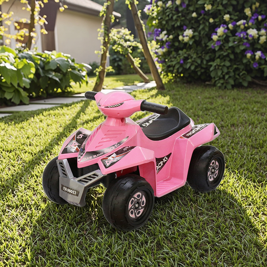 High Quality 6v 2ah Rechargeable Battery Included Plastic Quad Electric Car Toys Battery Operated Ride-on Toy For Kids 2 4 Years 1