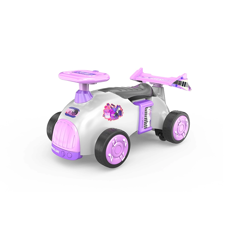 儿童玩具脚踏式可骑乘汽车带音乐 360° 旋转脚轮稳定宽轴距设计 1