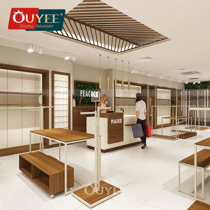 Ladeneinrichtungen für Bekleidungshersteller: Schränke, Regale und Theken 1