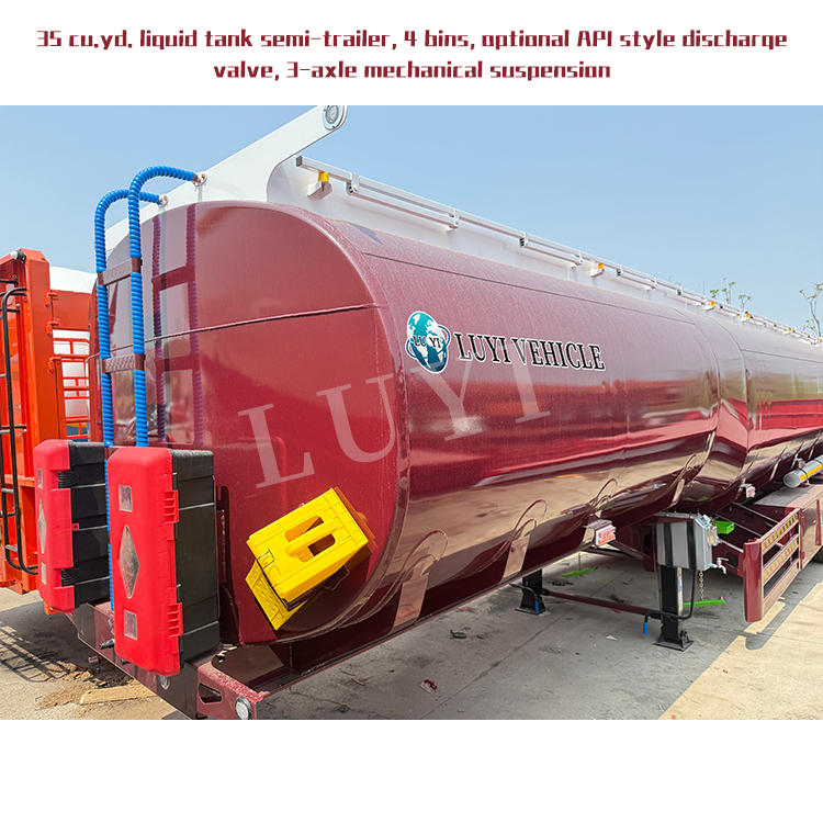 Tanque de transporte líquido Semi trailer | Luyi 4