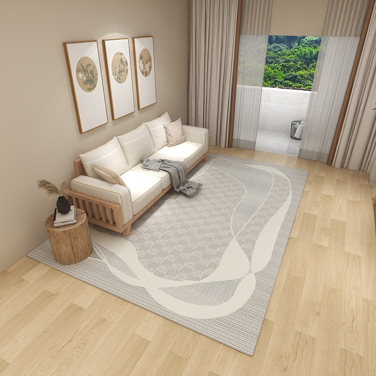 Tapis Wilton antidérapant de luxe sur mesure pour salon et chambre 5