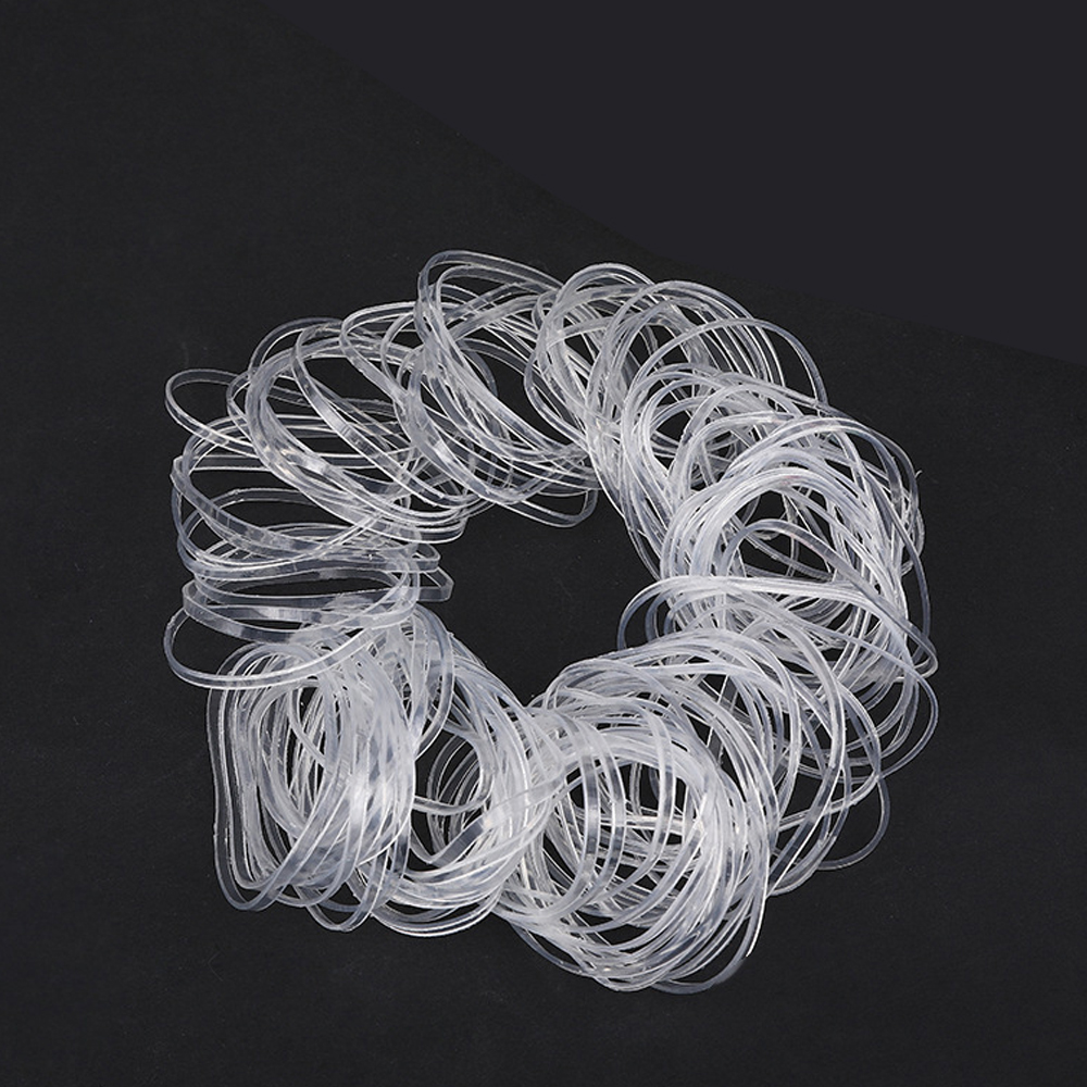 TPR Hair Ties, Pink & White High Elastic Ponytail Bands – Bulk Wholesale 3