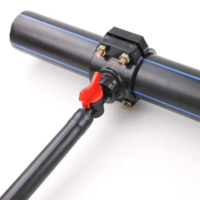 50x1" PN16 HDPE鞍形卡箍压缩接头灌溉 1