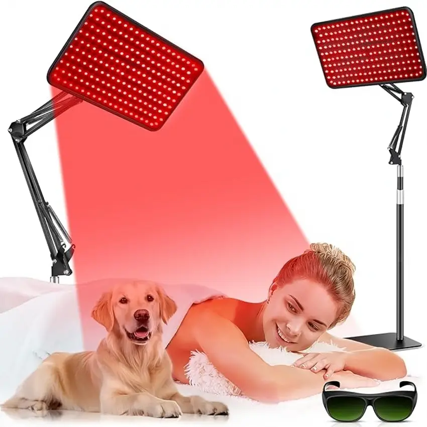 Lámpara de terapia de luz roja de 660 nm y 940 nm con soporte ajustable 1