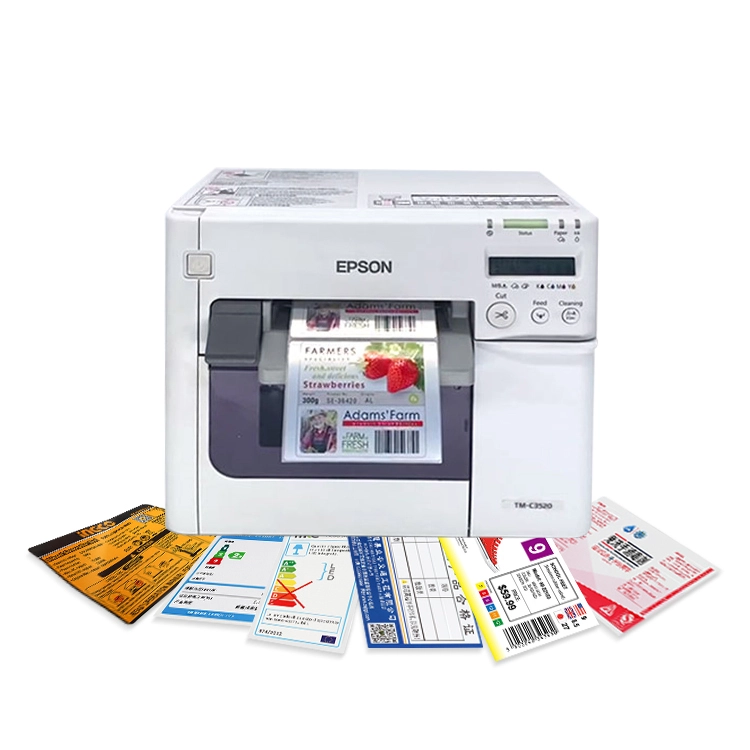 Custom Waterproof Vinyl Adhesive Inkjet Logo Roll Labels 1