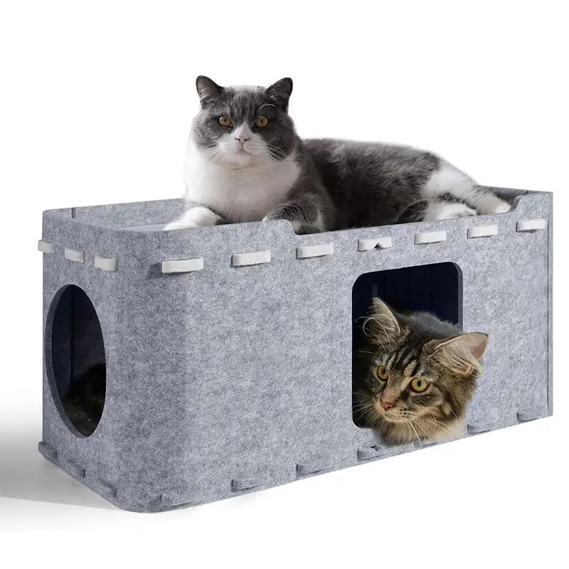 Akusztikus PET macskabarlang ágy filc szövet zajcsökkentő nem mérgező macskaház 1
