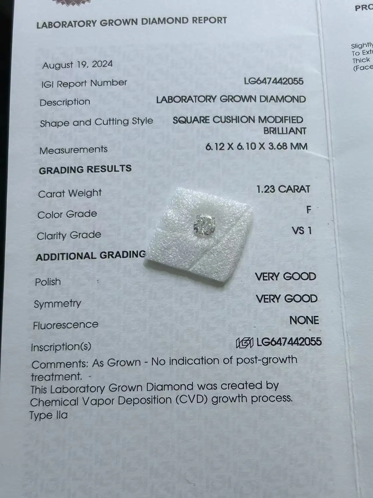 Lab Diamond Cushion Cut Cushion Lab Diamond Wholesale - DKL Jewelry 3