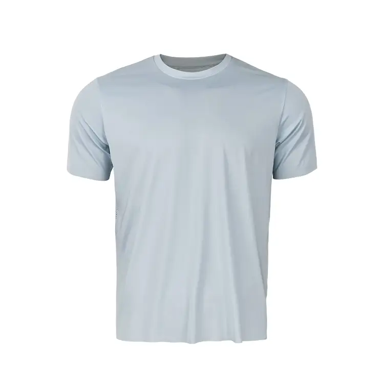Custom Men's Heat Seal Workout Running Shirts Sports Gym Athletic Short Sleeve Shirts Moisture Wicking T-shirts 1