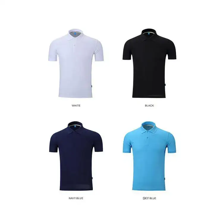 Camisa polo masculina casual de alta qualidade para trabalho 1