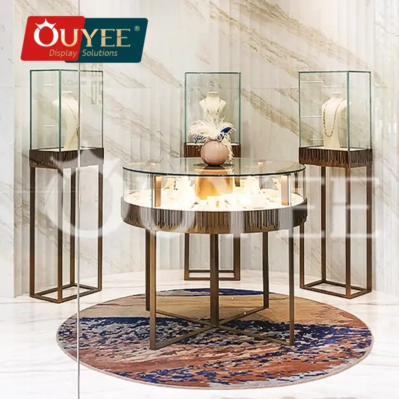 Schmuckausstellungsraum-Theke, Innenausstattung, Vitrine 1