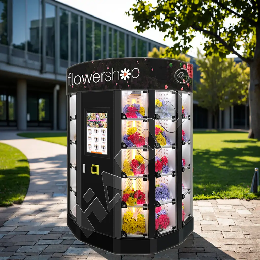مورد آلات البيع هالو، ماكينة بيع باقات الزهور الخارجية، آلة بيع الزهور الطازجة 1