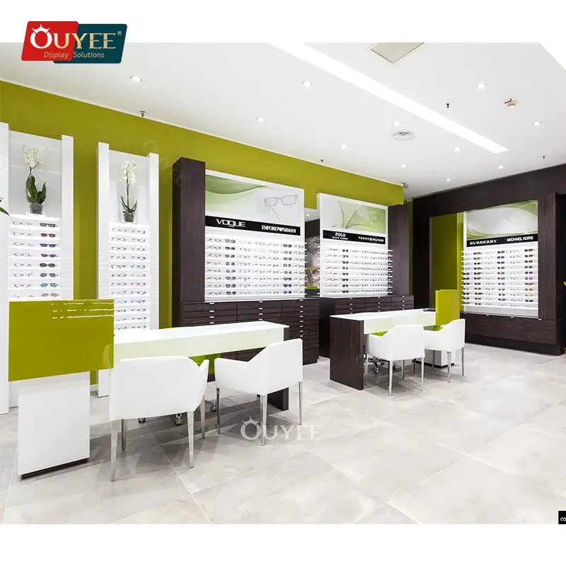 Vitrine metálica de parede para óculos de grau e de sol. 1