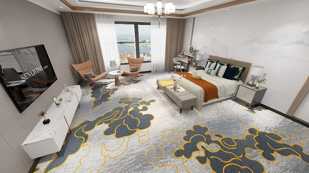 Tapis Akminster sur mesure imperméable en Turquie pour les chambres 7