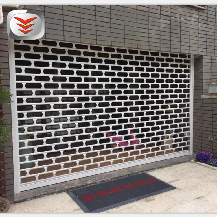 Aluminum Perforated Roller Shutter Door - Reinforced Simple Style 1