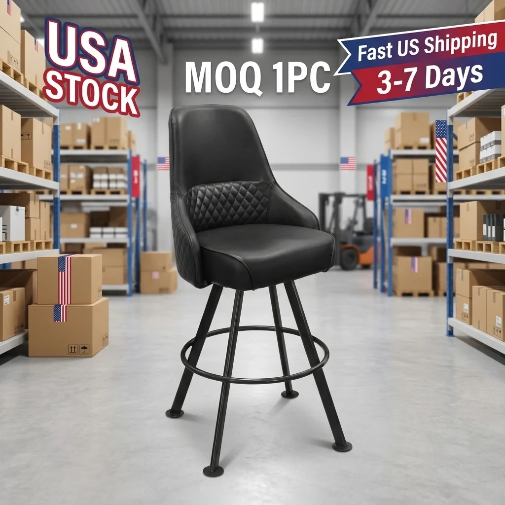 Swivel Bar Stool 31 High Back PU Leather, Atlanta GA, MOQ 1 1
