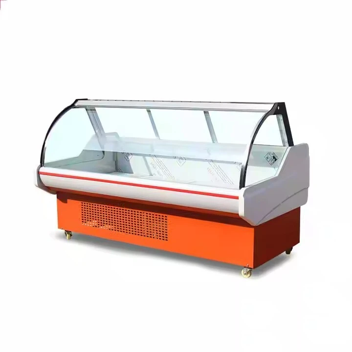 commercial meat display refrigerator