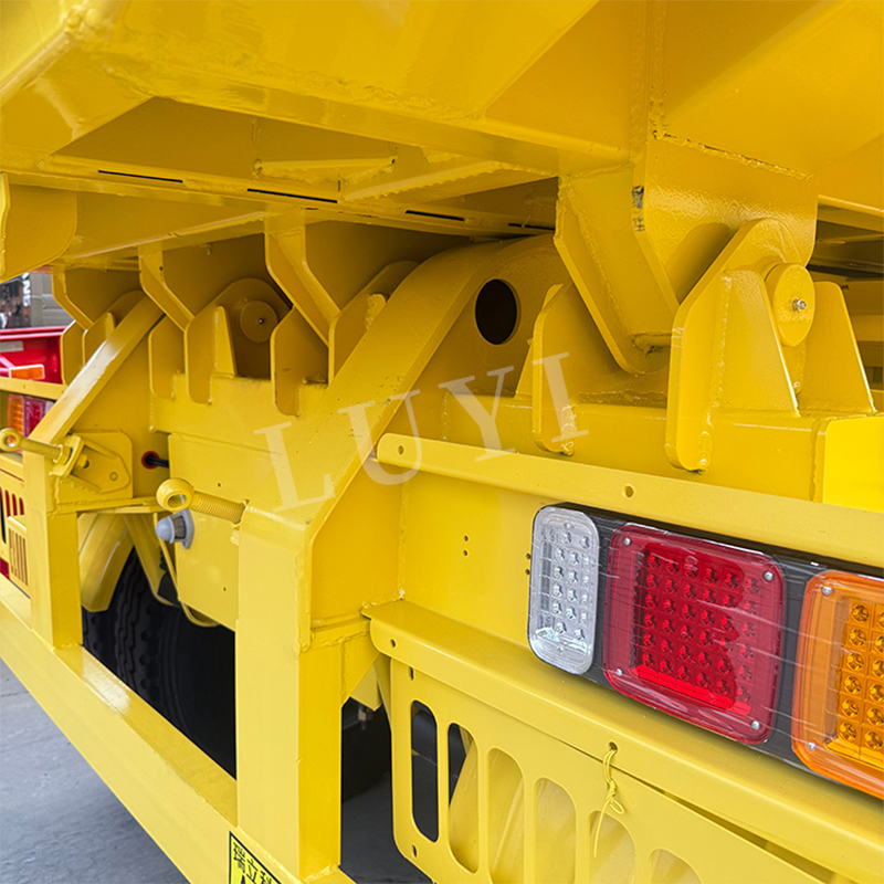 6 Axes Heavy Duty U-shaped Rear Tipper Dump Semi Trailer 7