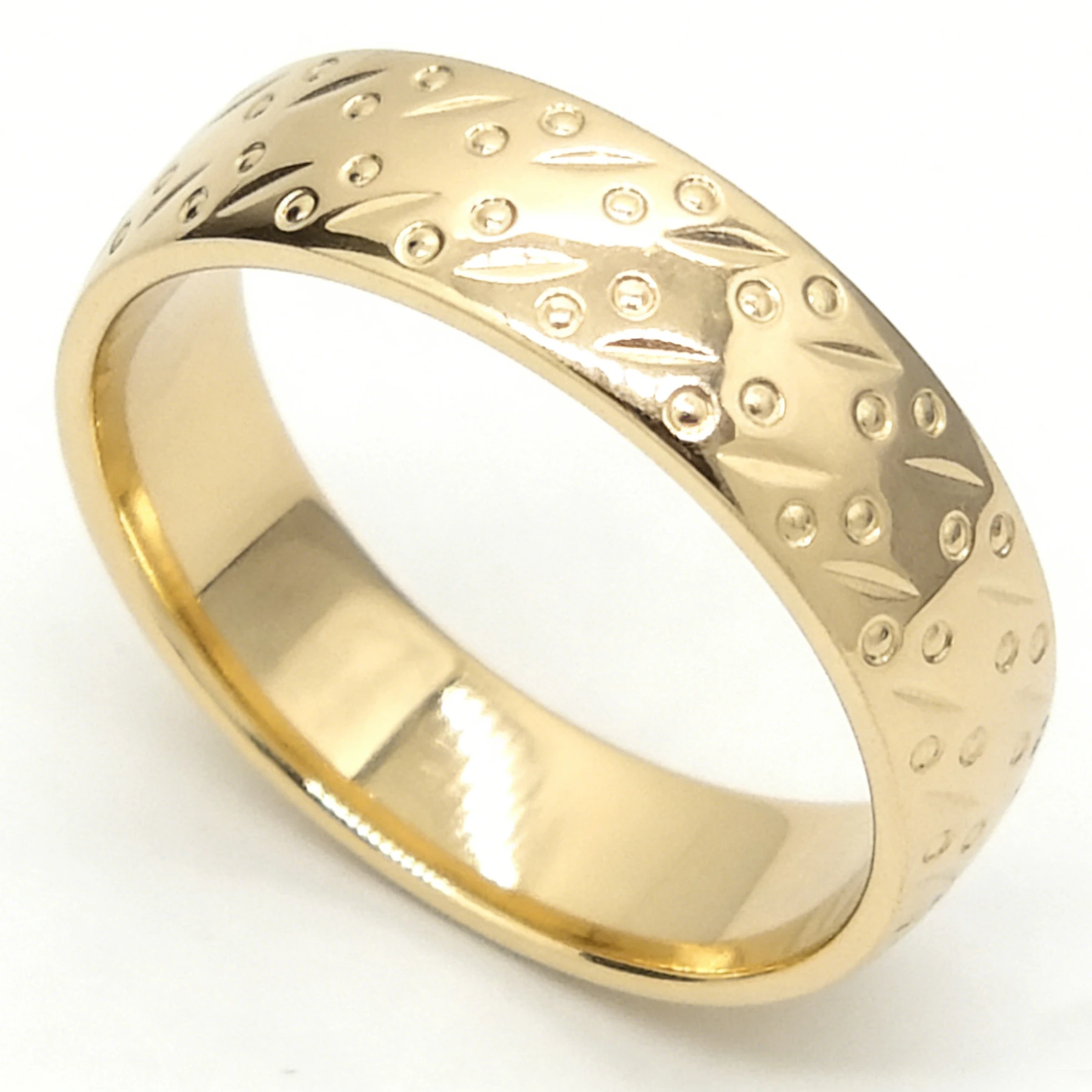Anello da uomo in oro giallo 18 carati, modello personalizzato, in vero oro massiccio, ideale per fidanzamento e matrimonio. 1