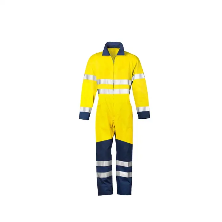 Customized Universal High-Visibility Construction Worker Factory High-Reflectivity Safety Coveralls 1