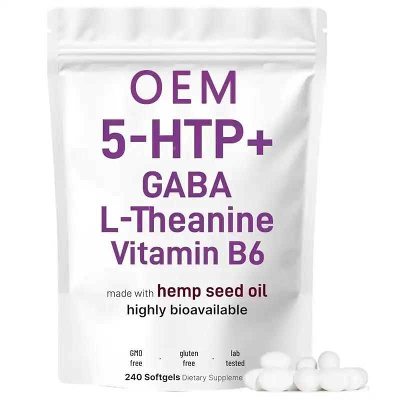 OEM Herbal Softgels GABA/L-Theanine/Vit, Sleep+Immune, 280pc 1