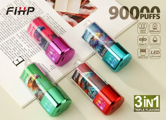Fihp Crystal 90K Triple Flavor Cheaper Disposable Vape 90000 120000 Puff Vaper 1