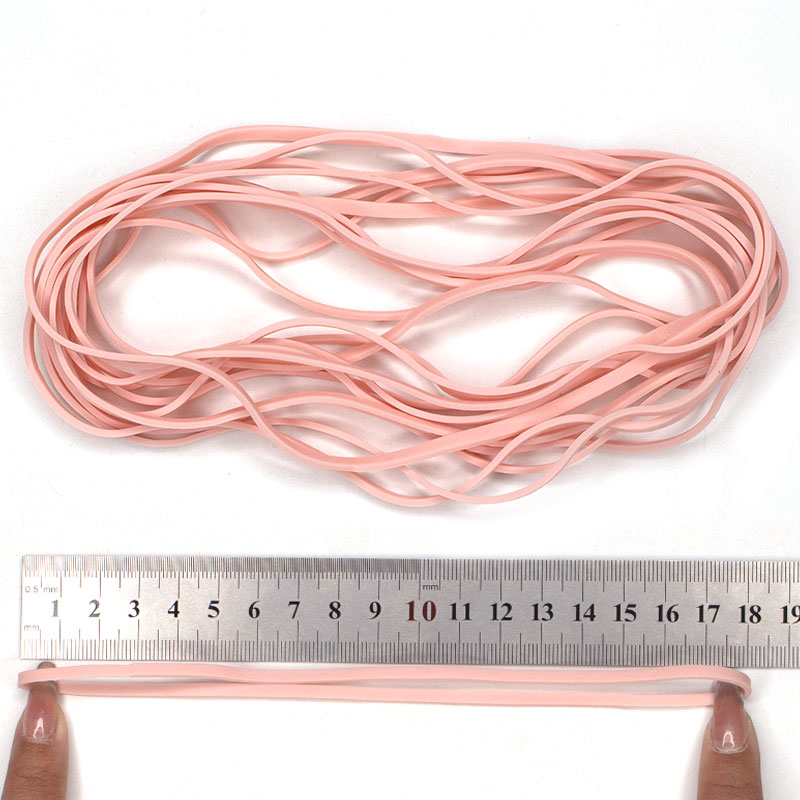 #117A Pink Rubber Bands, Strong Elastic for Office & Packaging – Wholesale 1