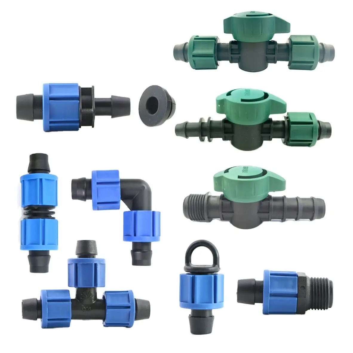 PP/POM 16mm滴灌带锁紧接头，适用于农场 1
