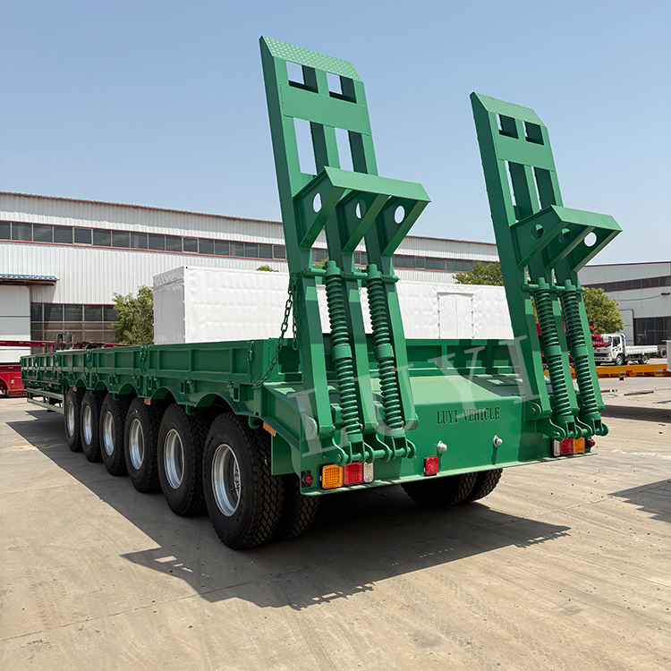 Semi-remorque de la plate-forme Low 60Ton 80ton 100ton | Luyi 4