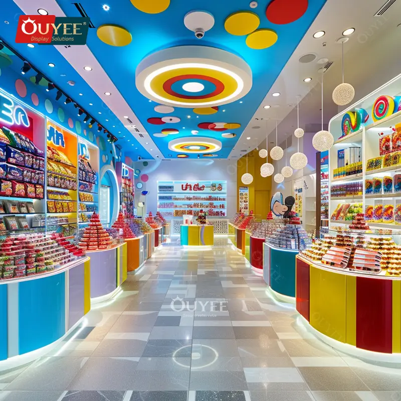 Boden-/Wandregale für Süßigkeiten und Snacks für Kinder im Einzelhandel 1