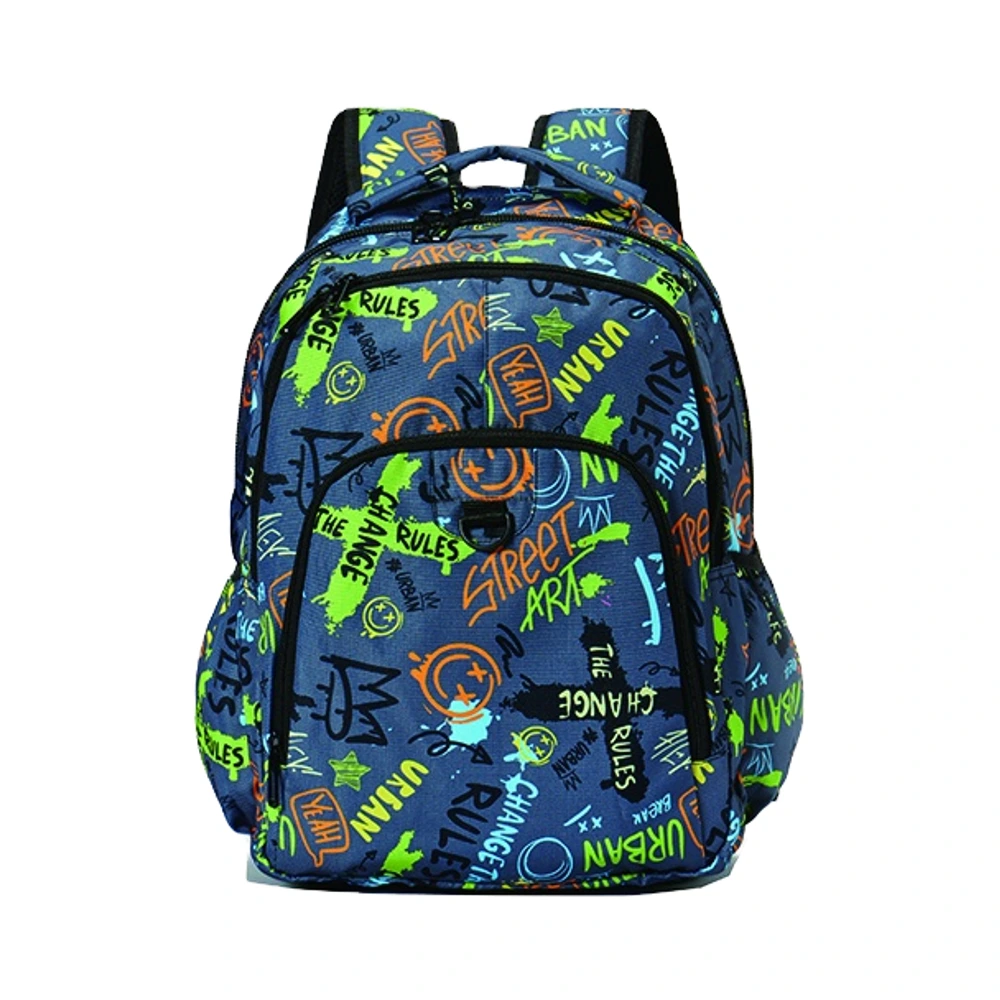 New Backpack Boy High School Students School Bag Heat Transfer Flower Backpack Outdoor Waterproof Backpack 1