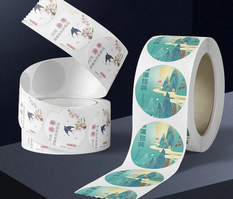 Mixed Style Designs UV Resist Die Cut Custom Tag Sticker Waterproof Clothing Hat Hang Tag Stickers 1