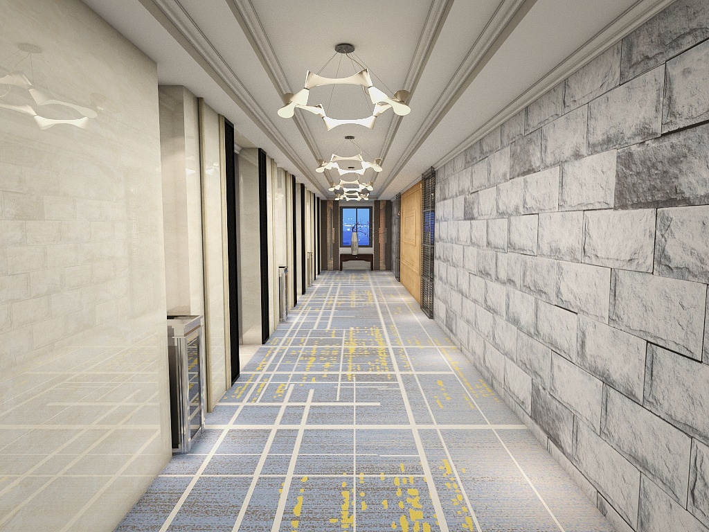 Tapis de couloir d'hôtel Akminster en laine de Nouvelle-Zélande, doux et ignifugé 3