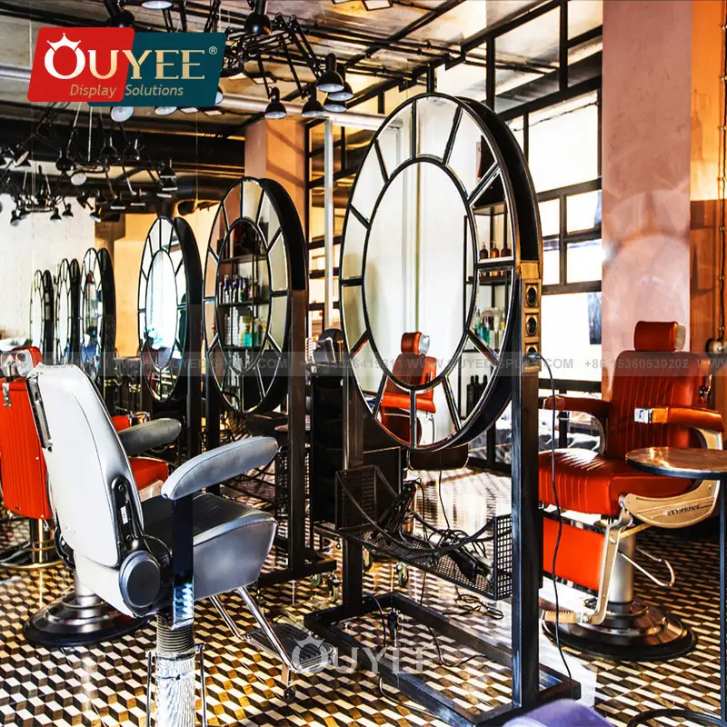 Poste de coiffure avec miroirs de salon - Mobilier de salon 1