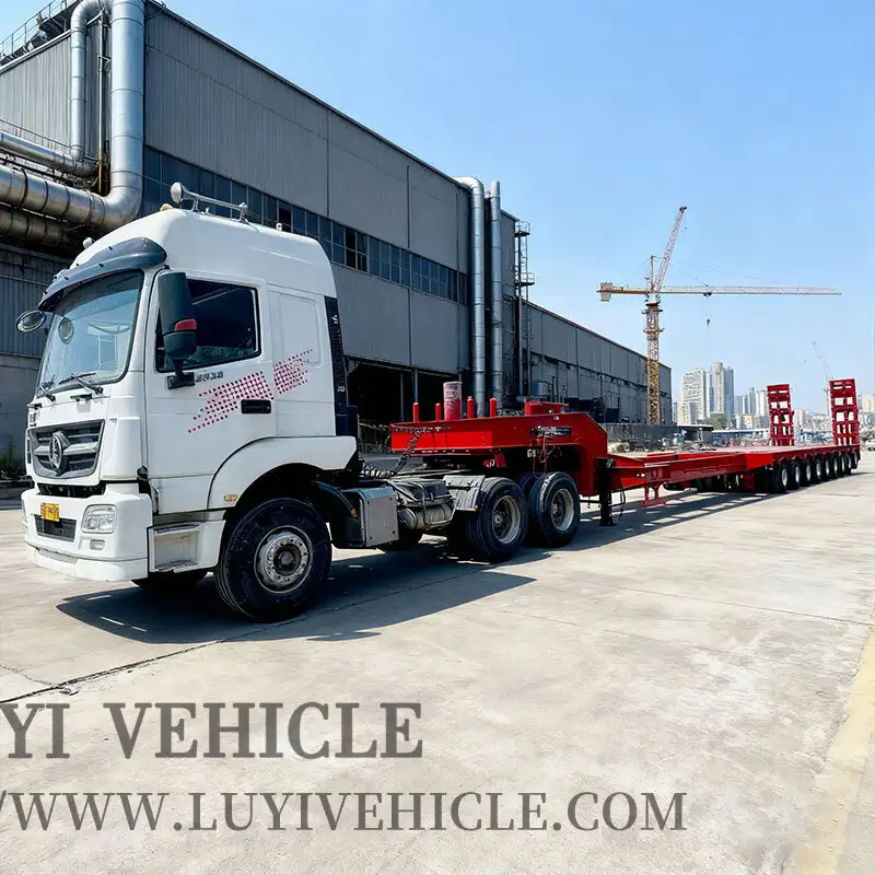 9 рядов 16-осных многоосных низкорамных полуприцепов | LUYI 1