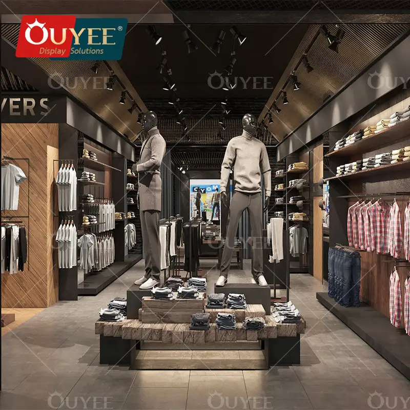 Maßgefertigte Kleiderständer und Kleiderpräsentationsregale aus Metall für den Einzelhandel 1