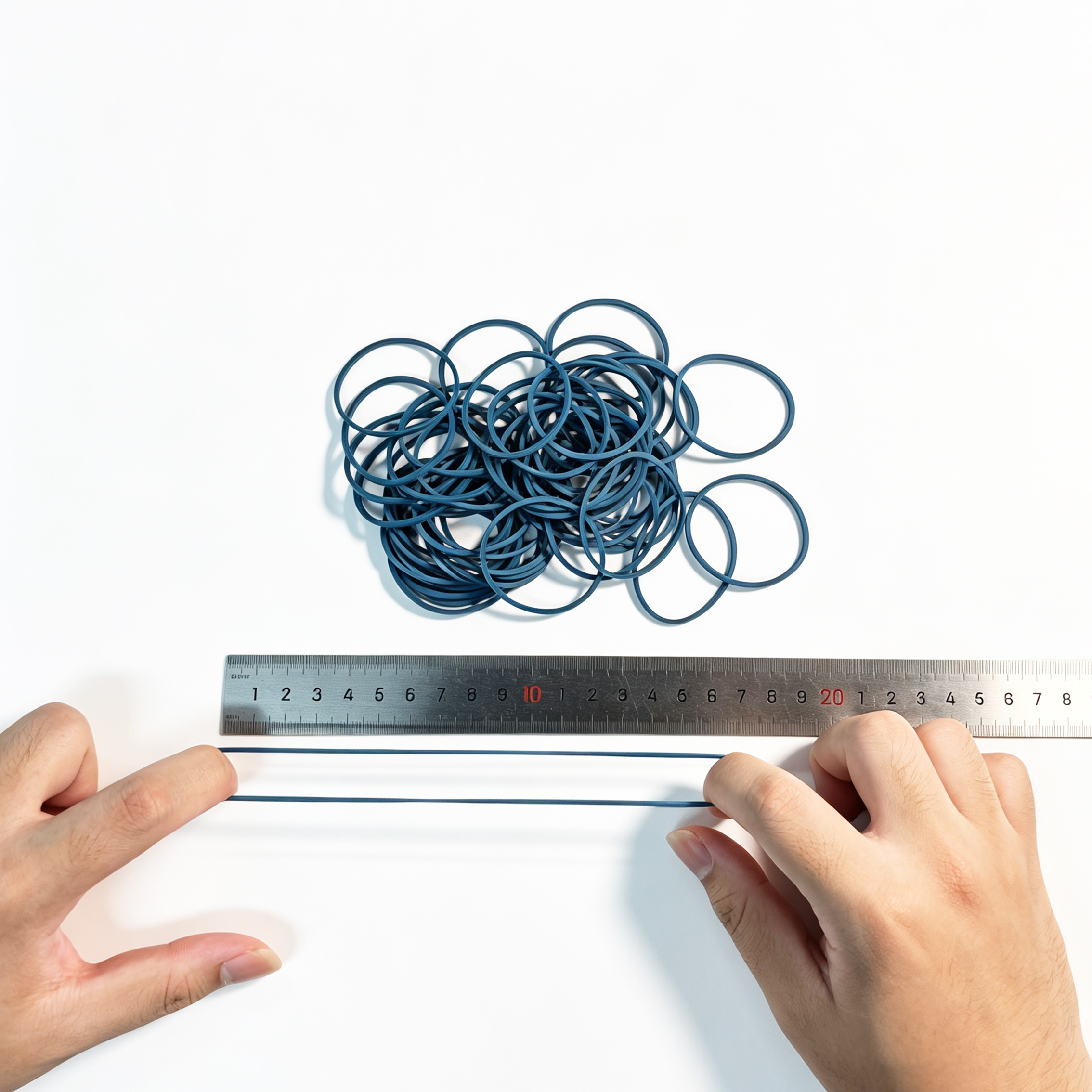 #16 38mm Blue Rubber Bands, Strong Stretch for Office & School – Wholesale 7