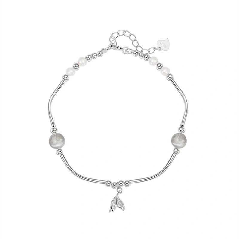 Fashionable High-quality Fashion Temperament Personality Unique Irregular Simulation Pearl Fishtail Connection Female Bracelet 1
