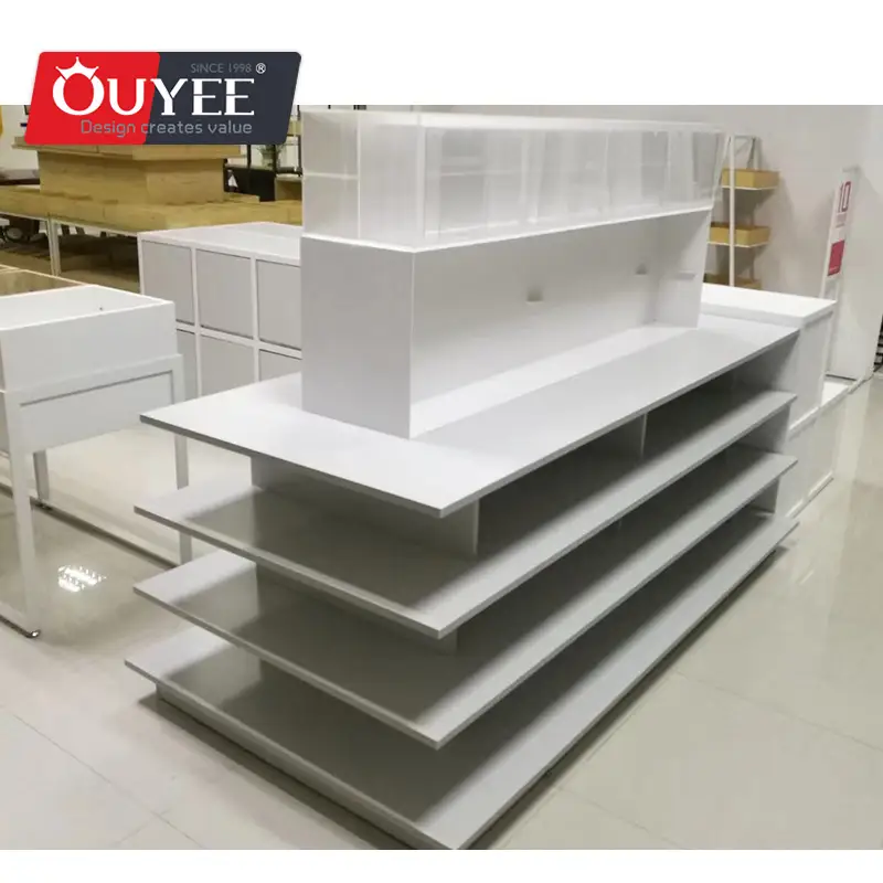 Rayonnages gondoles en bois à usage commercial pour supermarchés 1