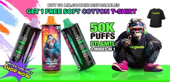 Mr. Goodie Dtl Mtl 30000 50000 Puff 30K 50K Disposable Pod E Vape 1