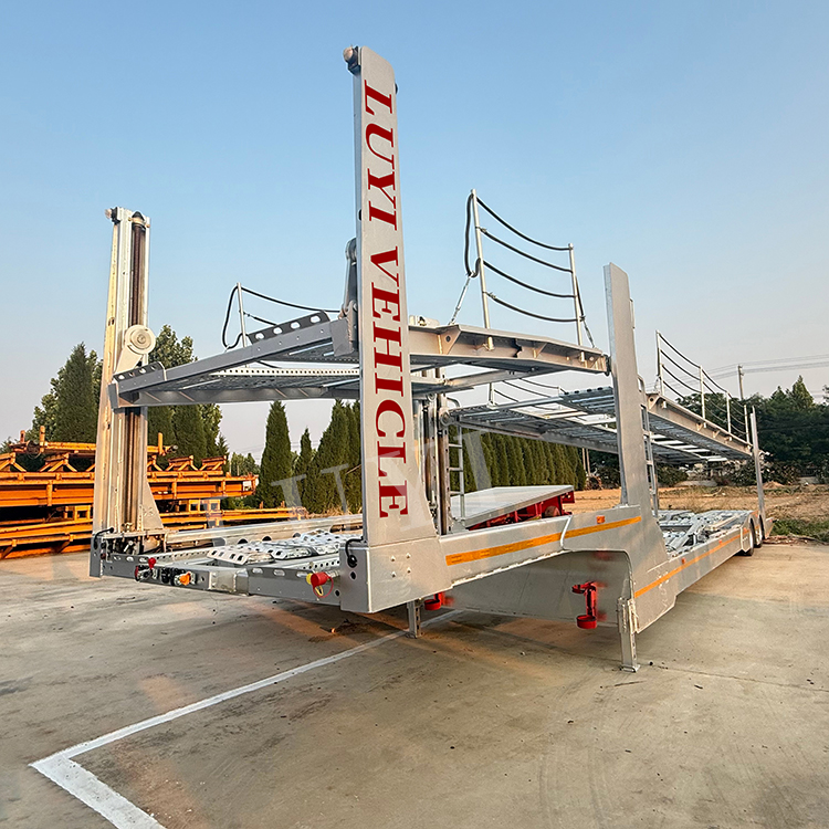 8 Bits Galvanized Car Carrier Semi Trailer | LUYI 6