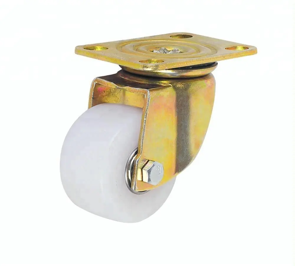 50mm Diameter Swivel Top Plate Caster High Capacity Full Injection Modified Nylon Castor Wheels 1